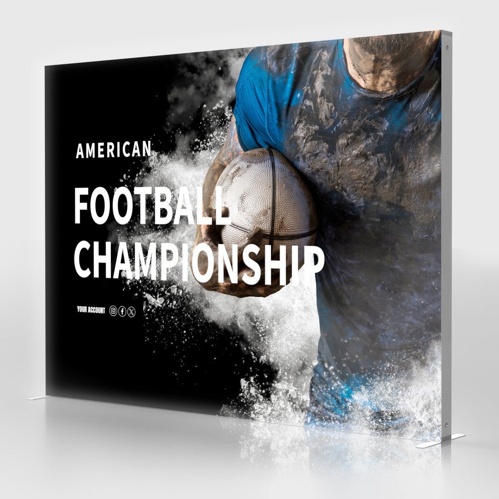 10ft SEG Edge - lit Fabric Display - Blitz Sign & Displays