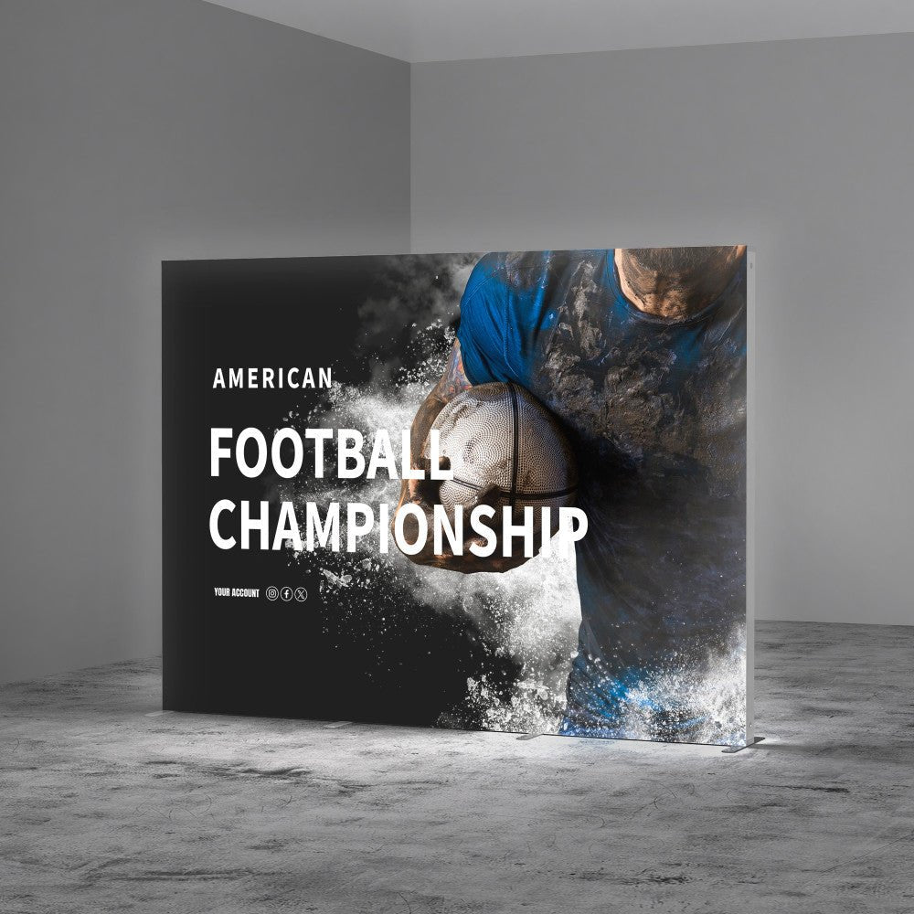 10ft SEG Edge - lit Fabric Display - Blitz Sign & Displays