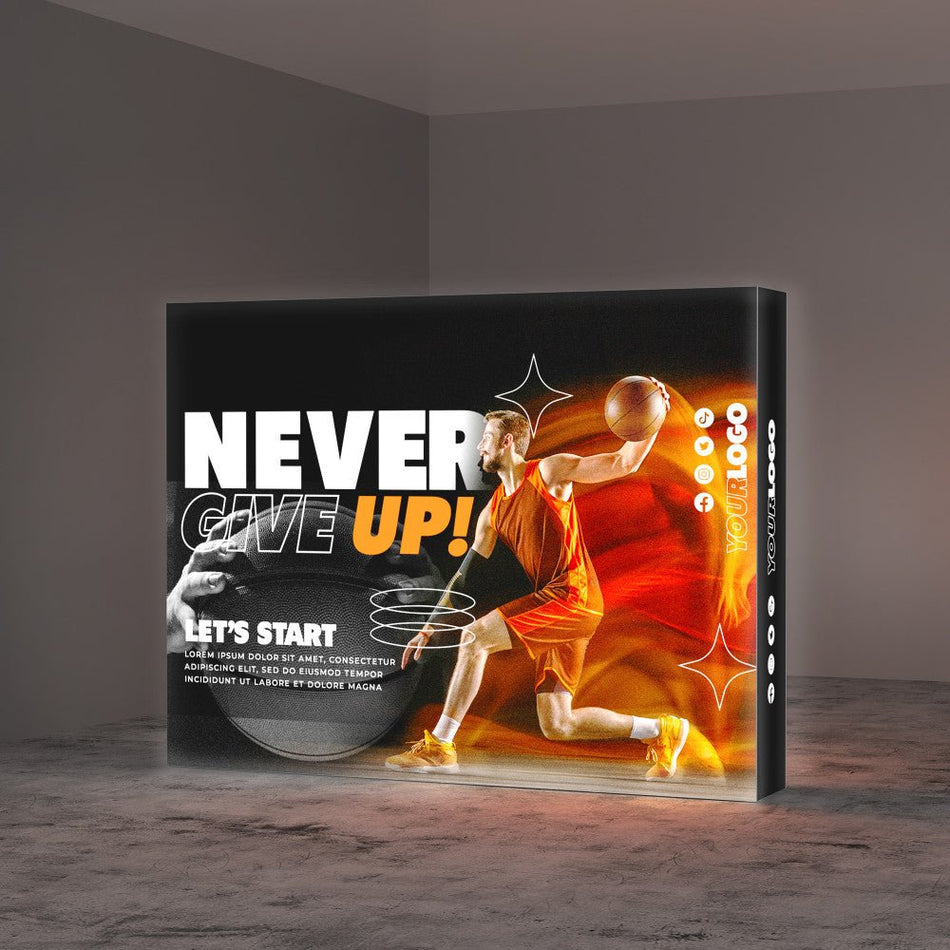 10ft SEG Edge - lit Popup Display - Blitz Sign & Displays