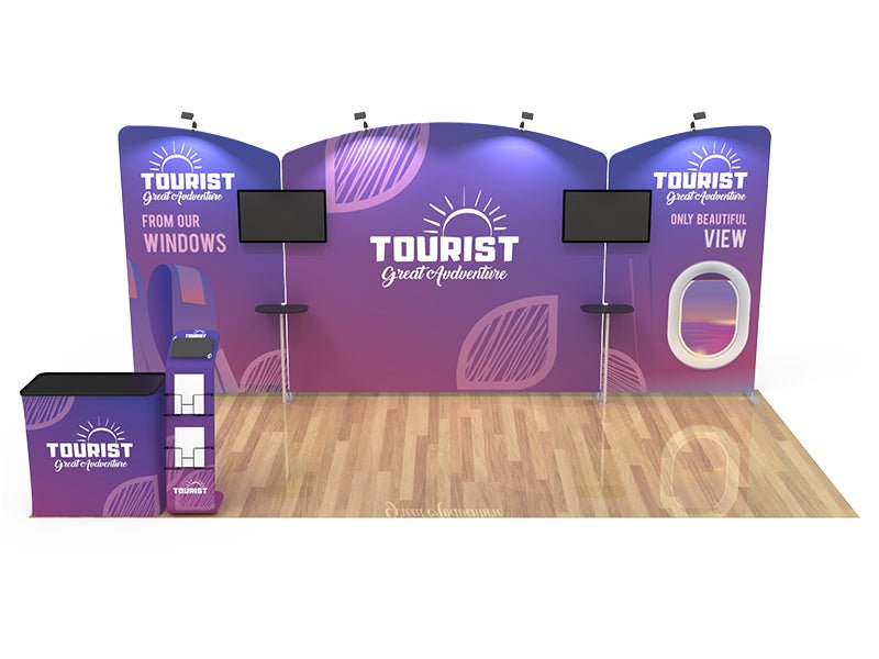 10x20ft Booth 02 Triple Threat - Blitz Sign & Displays