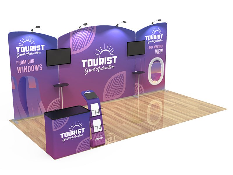 10x20ft Booth 02 Triple Threat - Blitz Sign & Displays