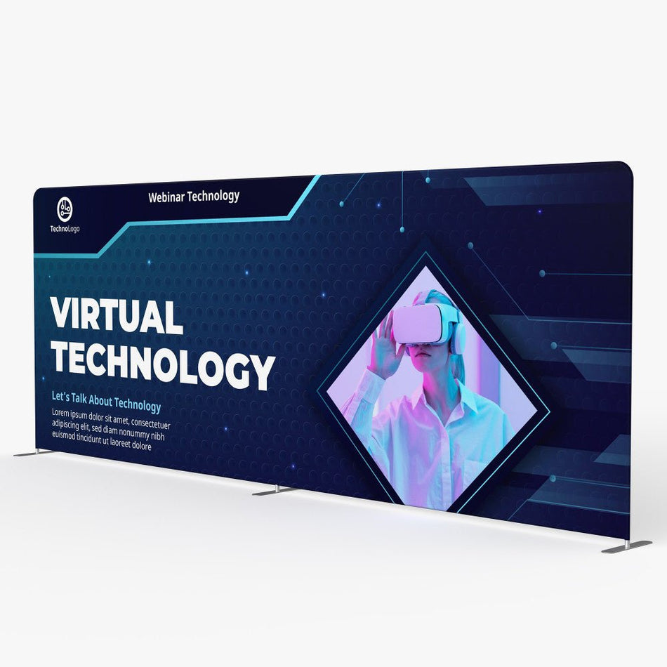 20ft Straight Tension Fabric Display - Blitz Sign & Displays