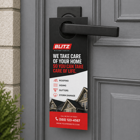4.25" x 11" Door Hangers - Blitz Sign & Displays