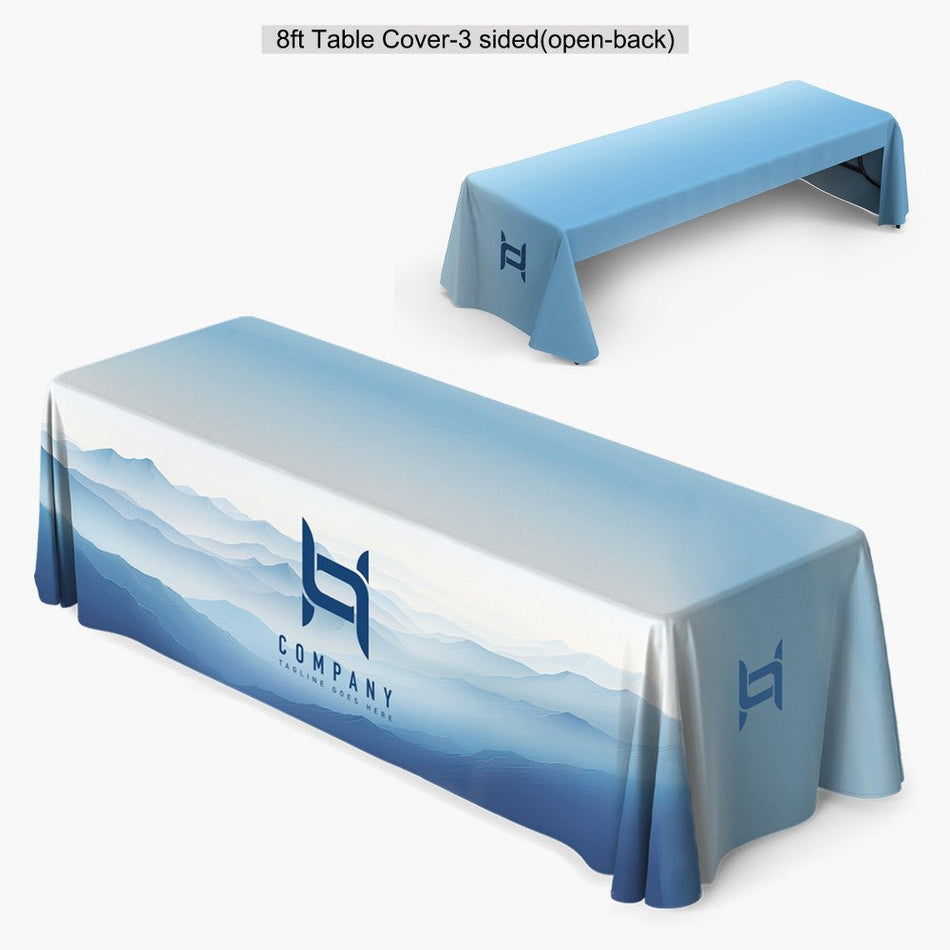 8' Custom Tablecloth/ Covers - Blitz Sign & Displays