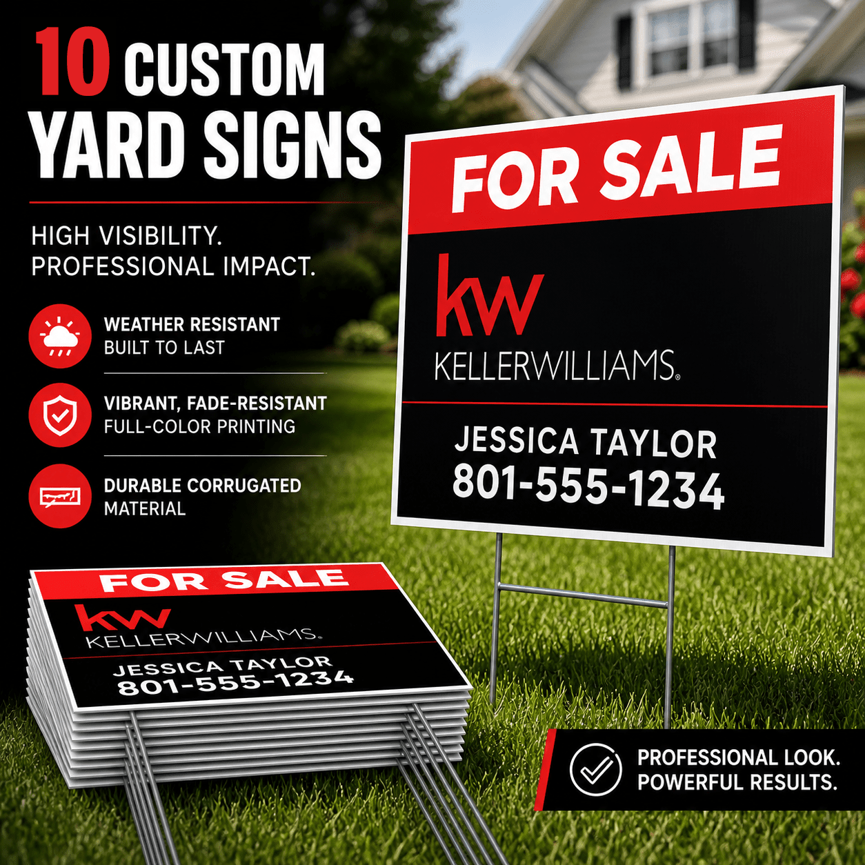 Blitz Realtor Sign & Print Bundle - Blitz Sign & Displays