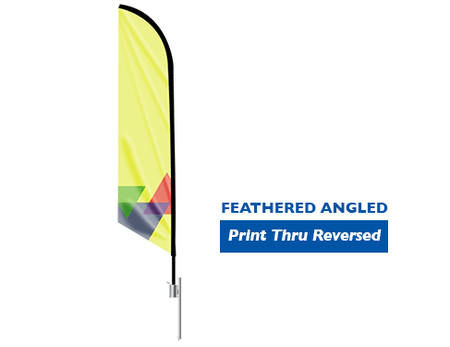 Feather Angled Flag(Small) 9ft - Blitz Sign & Displays