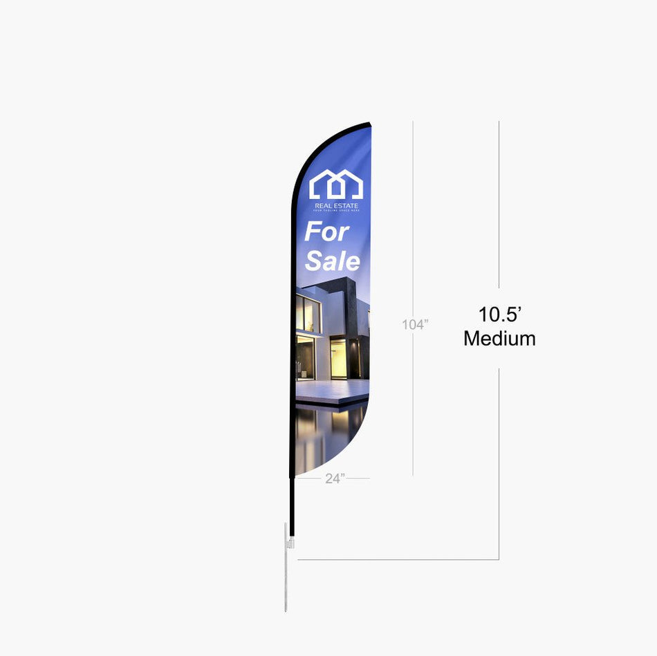Feather Convex Flag 10.5 ft.(Medium) - Blitz Sign & Displays