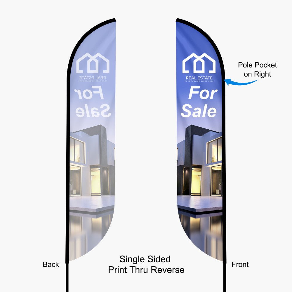 Feather Convex Flag 10.5 ft.(Medium) - Blitz Sign & Displays