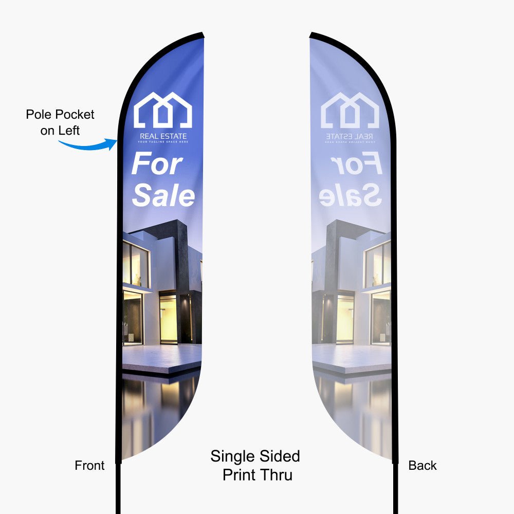 Feather Convex Flag 9 ft.(Small) - Blitz Sign & Displays