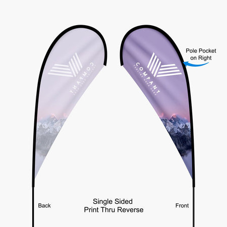 Teardrop Flag:13.5ft, 11.2ft, 9ft, 7ft - Blitz Sign & Displays