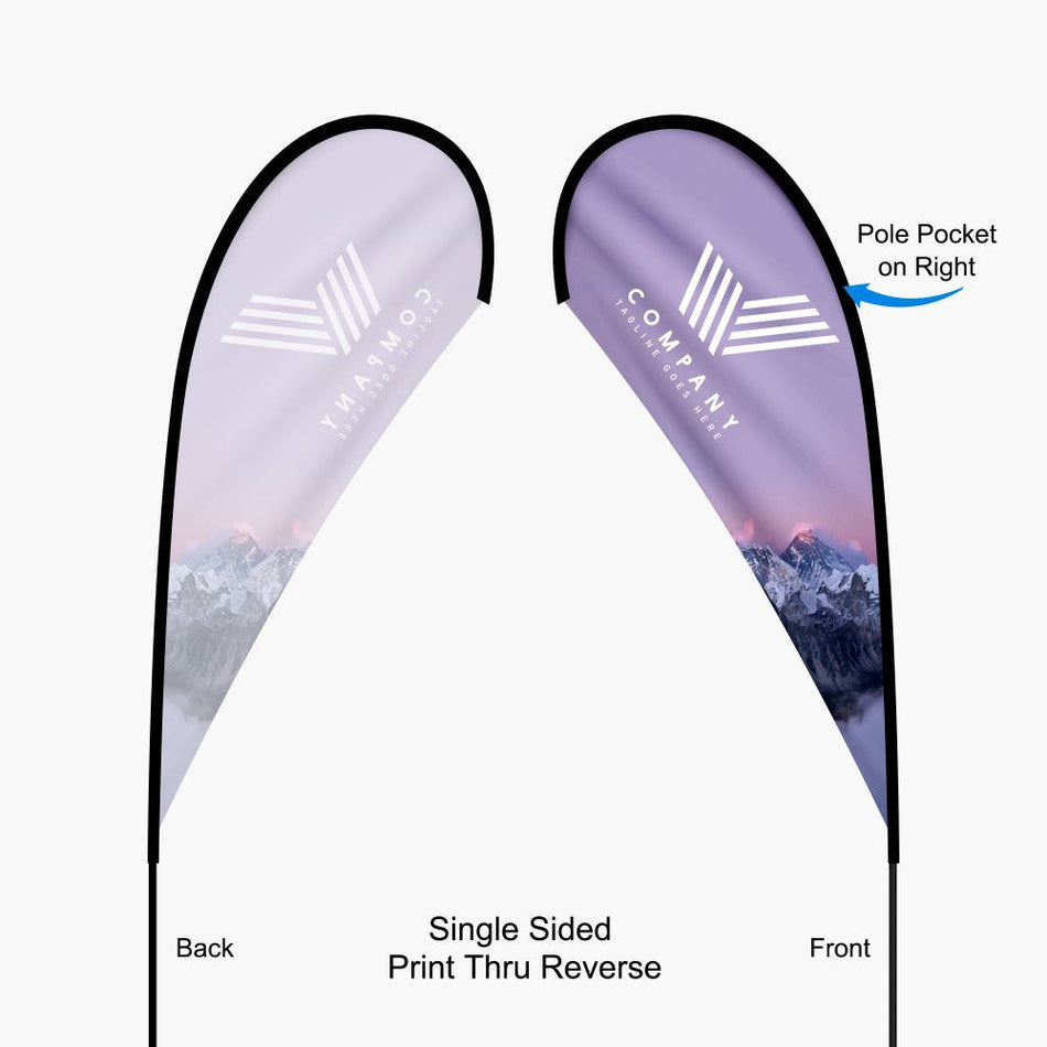 Teardrop Flag:13.5ft, 11.2ft, 9ft, 7ft - Blitz Sign & Displays