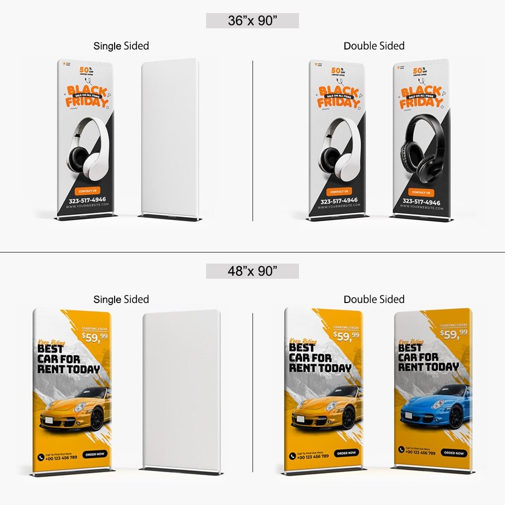 Tension Pillowcase Fabric Stand - Blitz Sign & Displays
