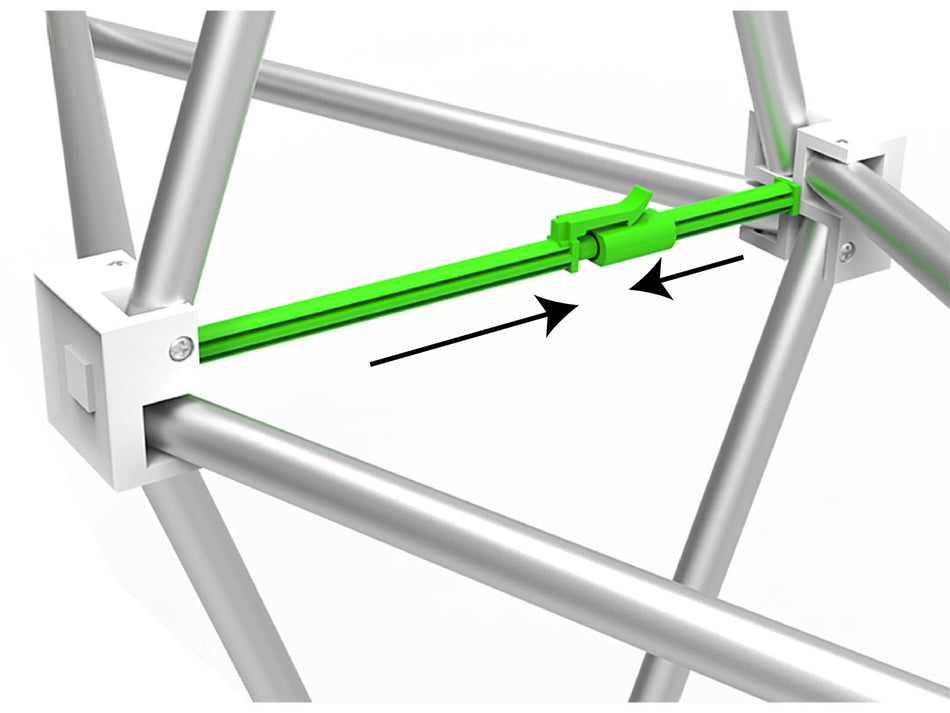 10ft Curve Velcro Fabric Pop Up Display (Hardware Only) - Blitz Sign & Displays