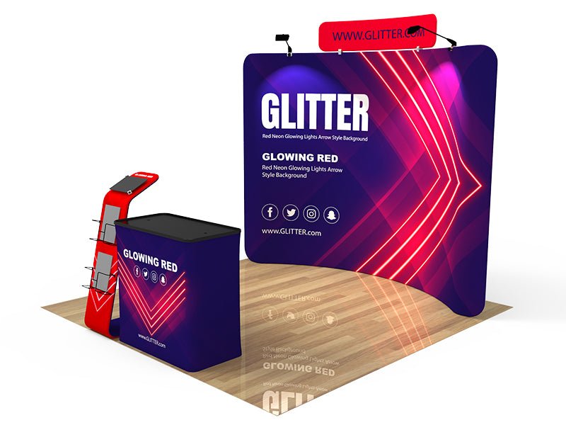 10x10ft Custom Booth 18 Package - Blitz Sign & Displays