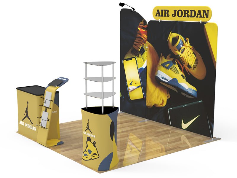 10x10ft Custom Booth C Product Display - Blitz Sign & Displays