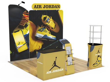 10x10ft Custom Booth C Product Display - Blitz Sign & Displays