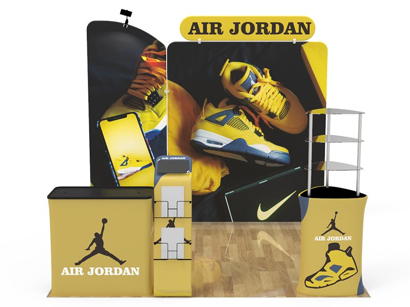 10x10ft Custom Booth C Product Display - Blitz Sign & Displays
