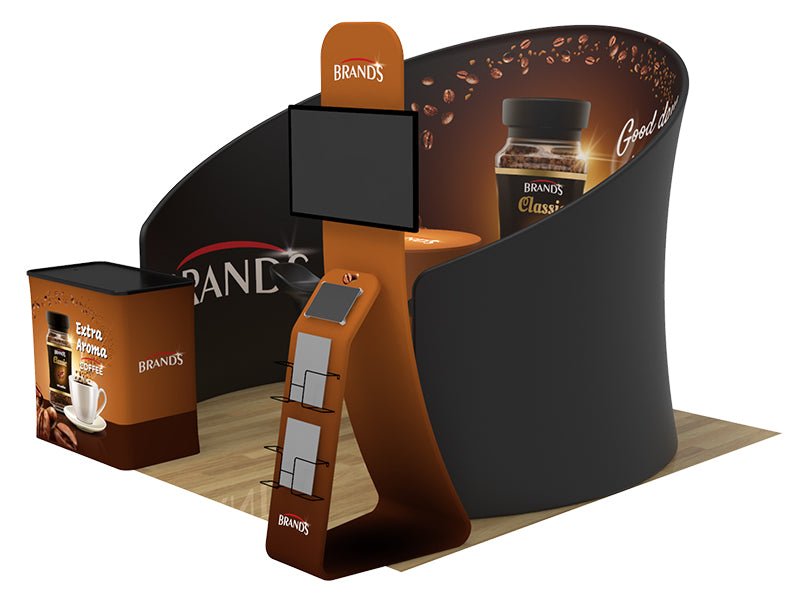 10x10ft Custom Booth K Highboy Bar - Blitz Sign & Displays
