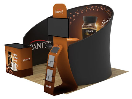 10x10ft Custom Booth K Highboy Bar - Blitz Sign & Displays