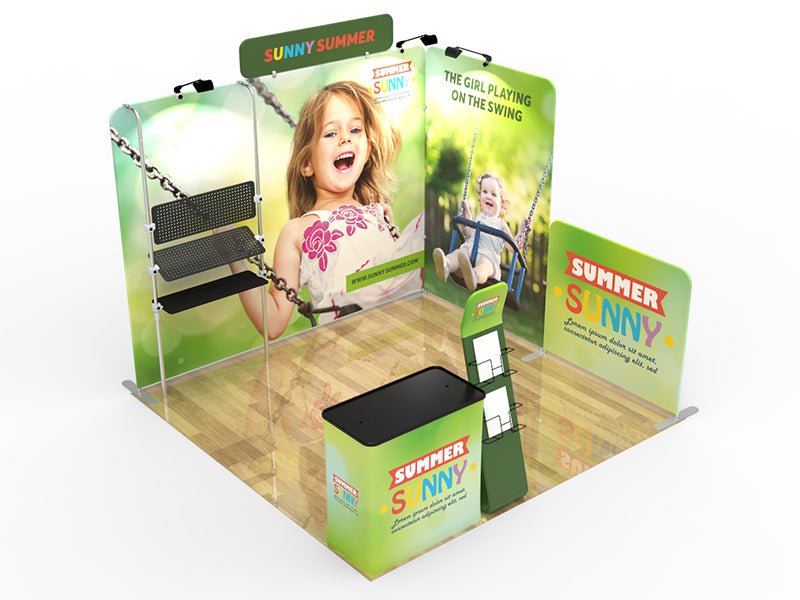10x10ft Custom Booth O Privacy - Blitz Sign & Displays