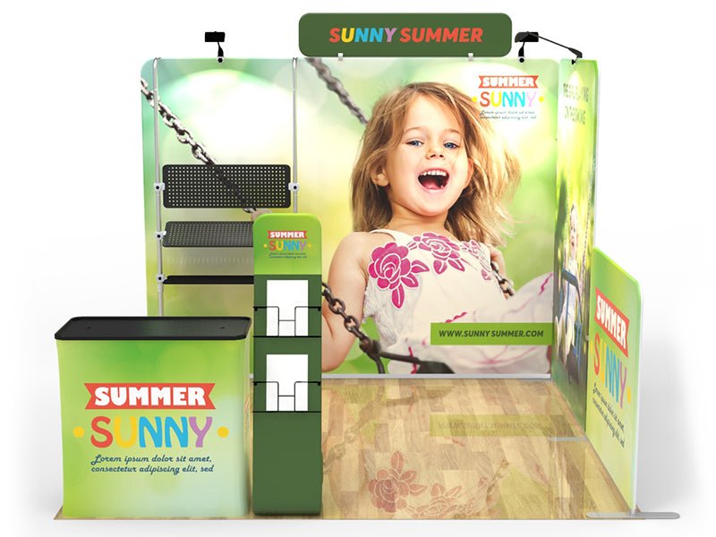 10x10ft Custom Booth O Privacy – Blitz Sign & Displays