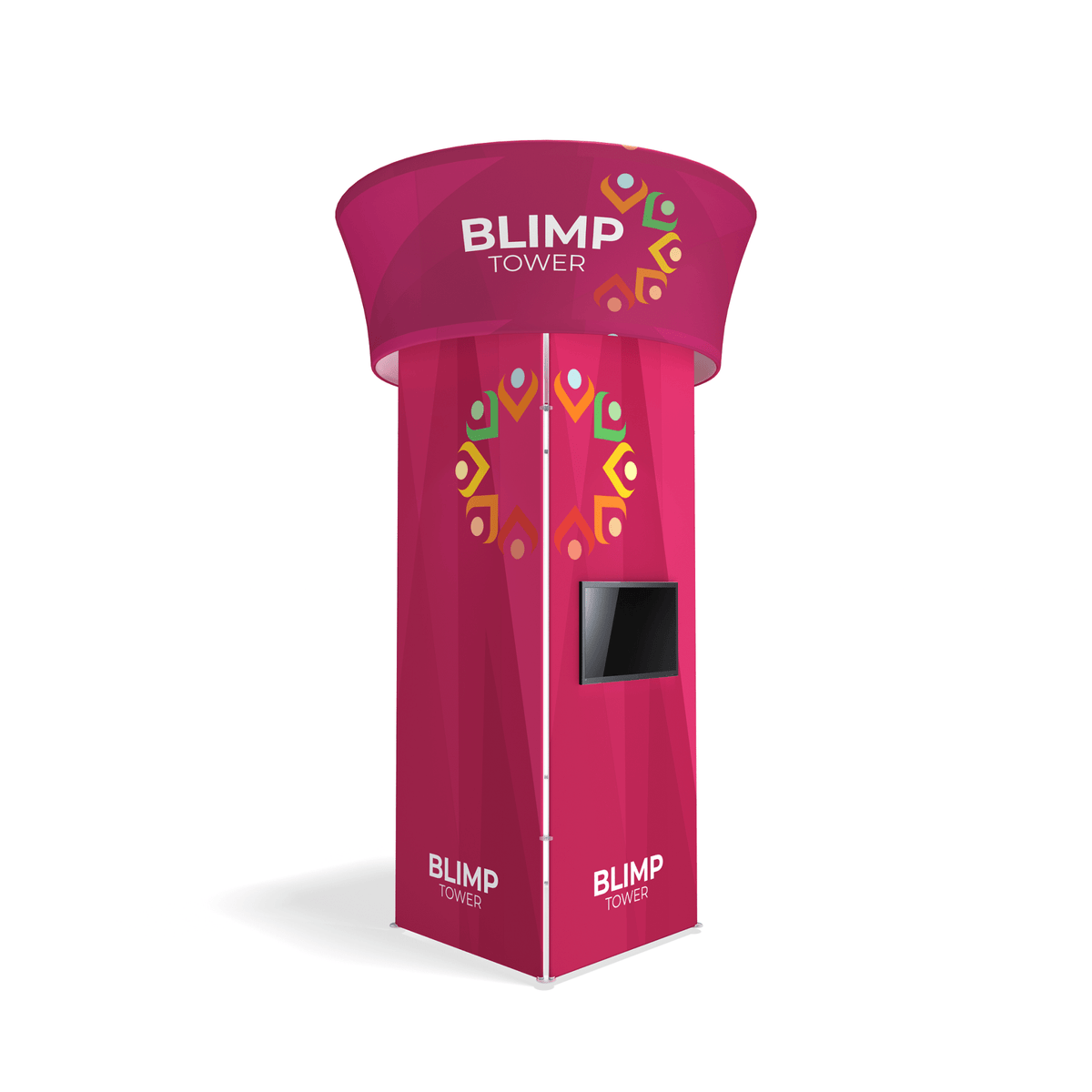 15.25ft Blimp Squared Tower with Rotating Blimp - Blitz Sign & Displays