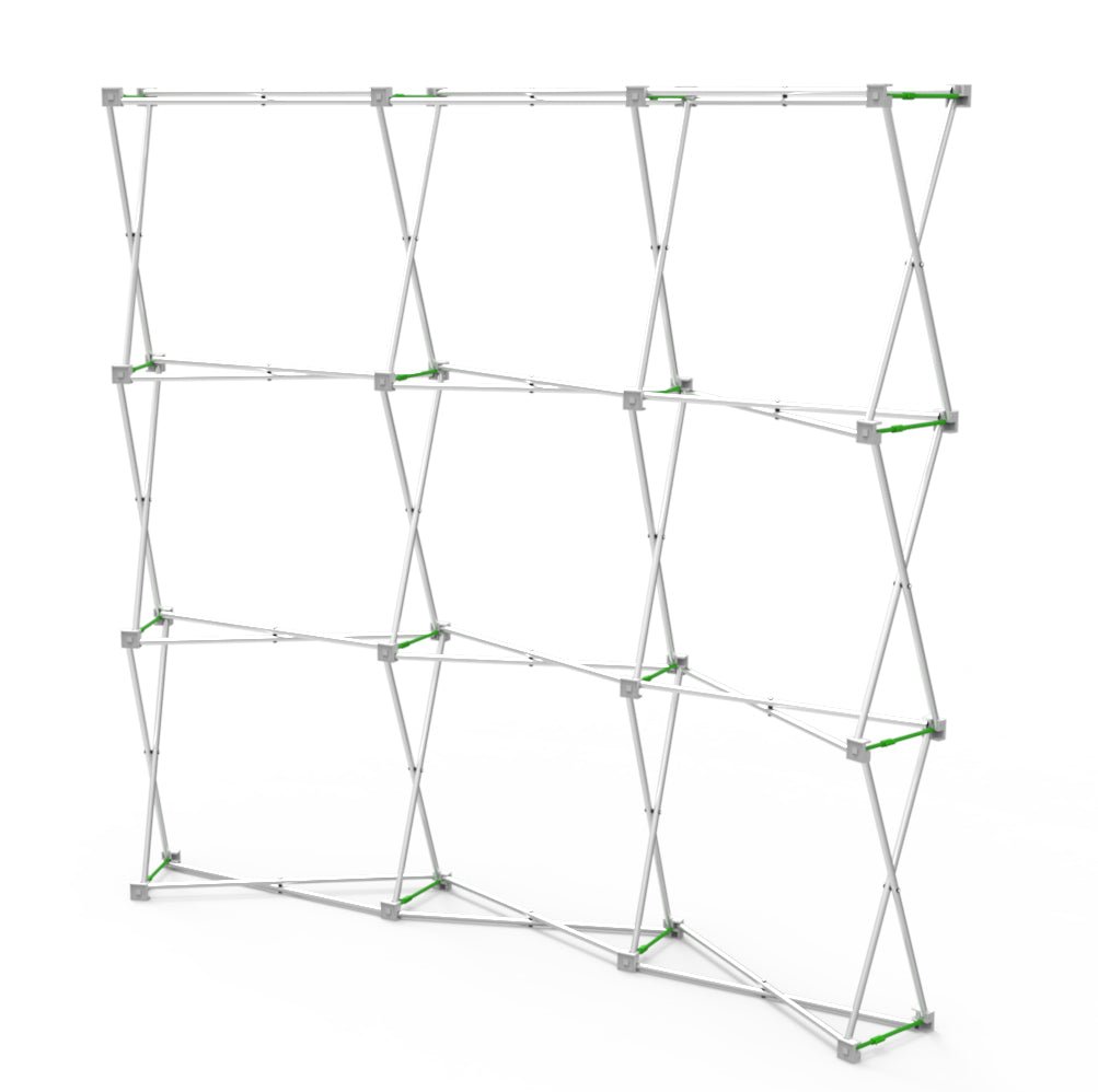 8ft Curve Velcro Fabric Pop Up Display (Hardware Only) - Blitz Sign & Displays