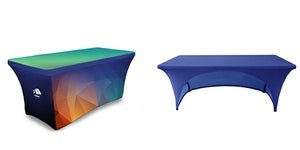 Custom Stretch Table Cover - Blitz Sign & Displays
