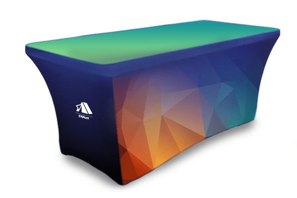 Custom Stretch Table Cover - Blitz Sign & Displays