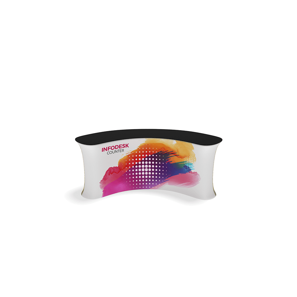 InfoDesk Counter - Concave Curved 7'W - Blitz Sign & Displays