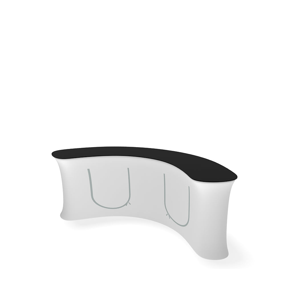 InfoDesk Counter - Convex Curved 9'W - Blitz Sign & Displays