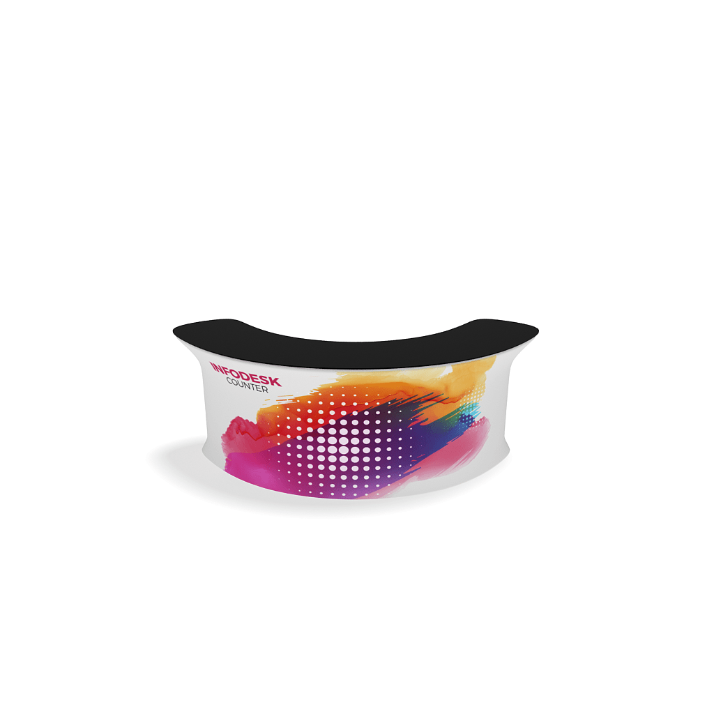 InfoDesk Counter - Convex Curved 9'W - Blitz Sign & Displays