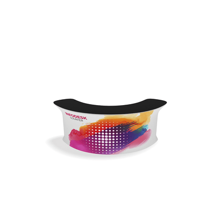 InfoDesk Counter - Convex Curved 9'W - Blitz Sign & Displays