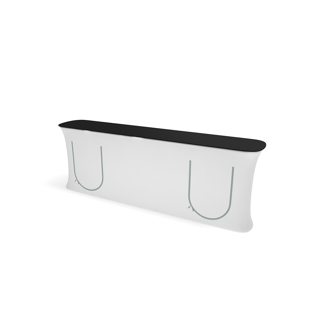 InfoDesk Counter - Straight 10'W - Blitz Sign & Displays