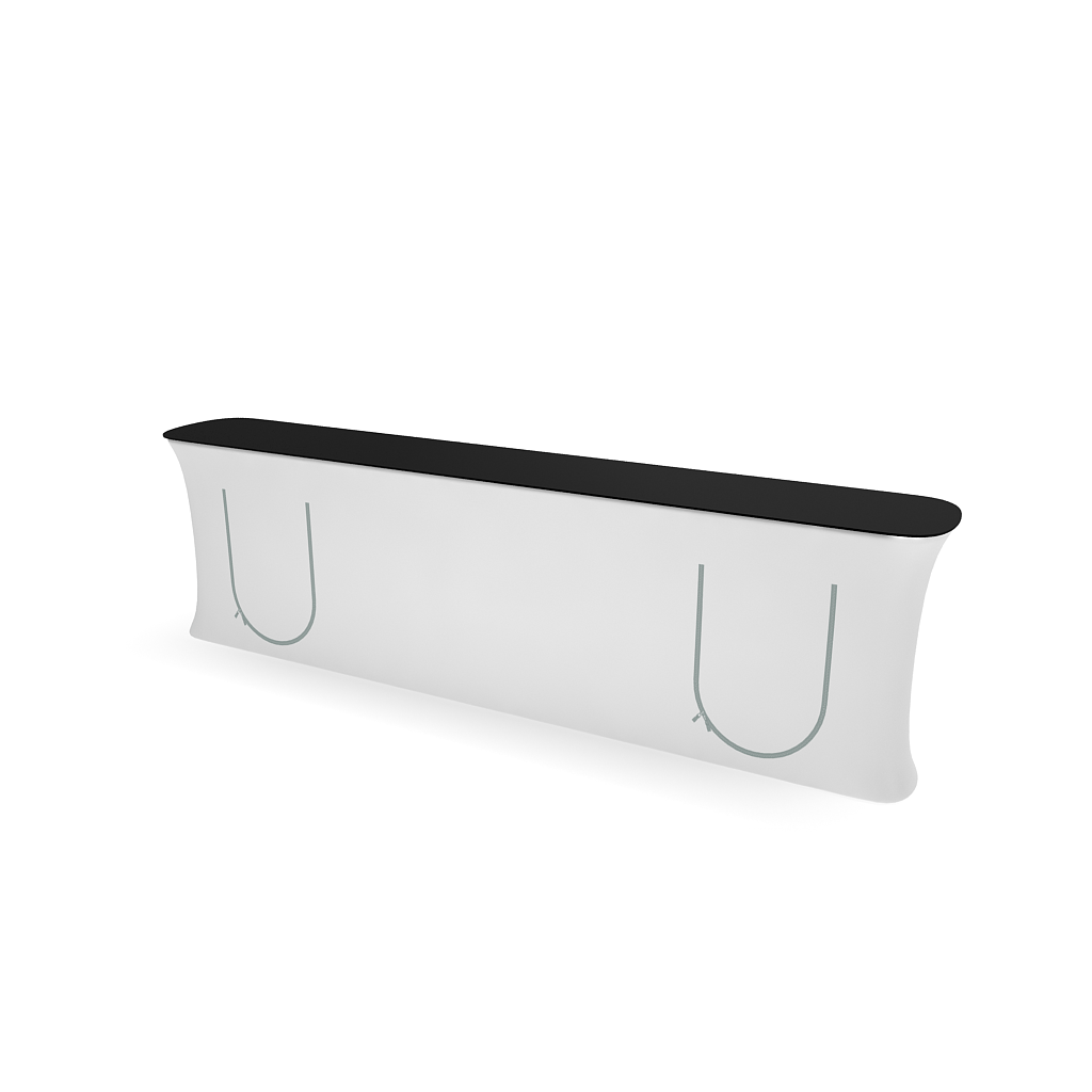 InfoDesk Counter - Straight 12'W - Blitz Sign & Displays