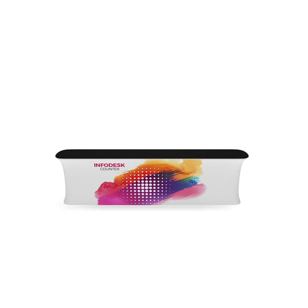InfoDesk Counter - Straight 12'W - Blitz Sign & Displays