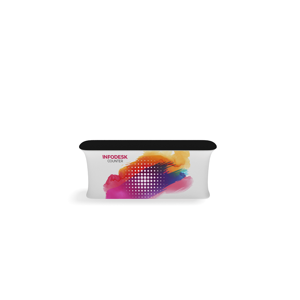 InfoDesk Counter - Straight 8'W - Blitz Sign & Displays