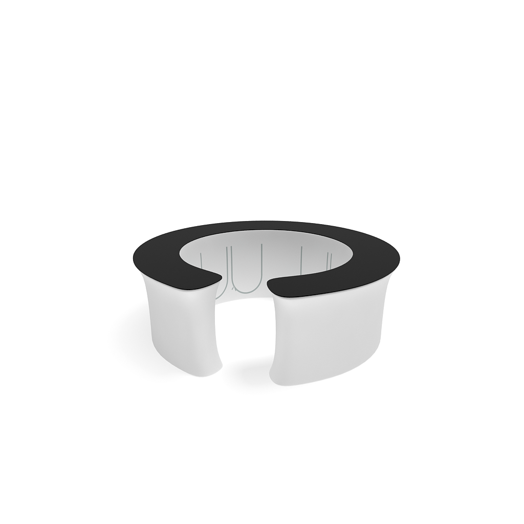 InfoDesk Counter - Wrap Around Convex Curved - Blitz Sign & Displays