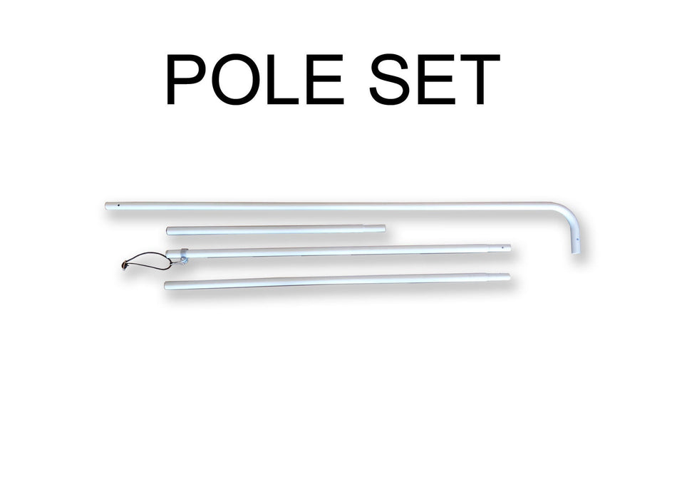 Pole Set (Rectangle Flag) - Blitz Sign & Displays