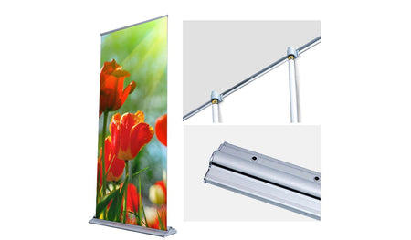 SD Retractable Hardware Only - 60"x92" (Silver) - Blitz Sign & Displays