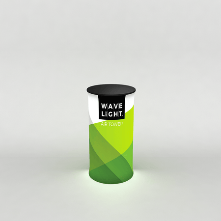WaveLight® Air Backlit Inflatable Circular Tower - 3ft x 3ft x 5ft - Blitz Sign & Displays