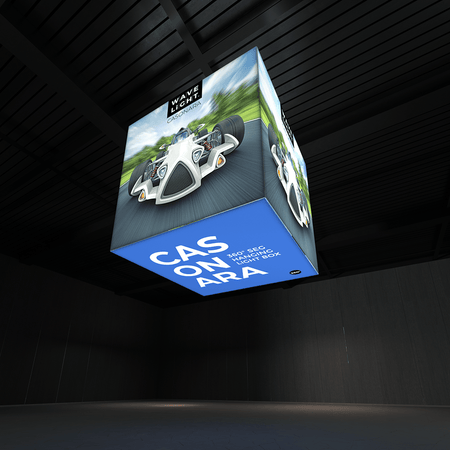 WaveLight® Casonara Blimp Cube Hanging Light Box - 240L 8ft x 8ft x 8ft - Blitz Sign & Displays