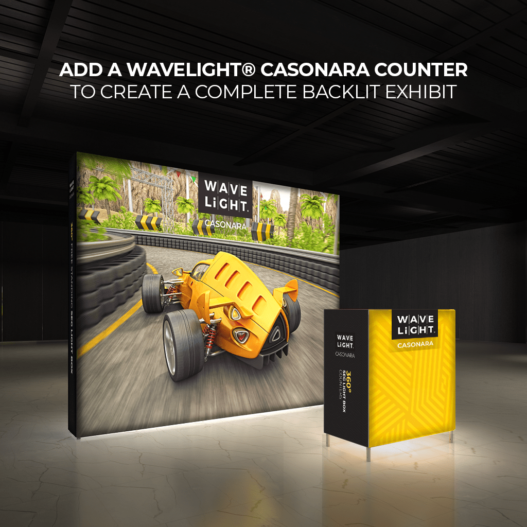 WaveLight® Casonara SEG Light Box Display - 10ft x 8ft - Blitz Sign & Displays