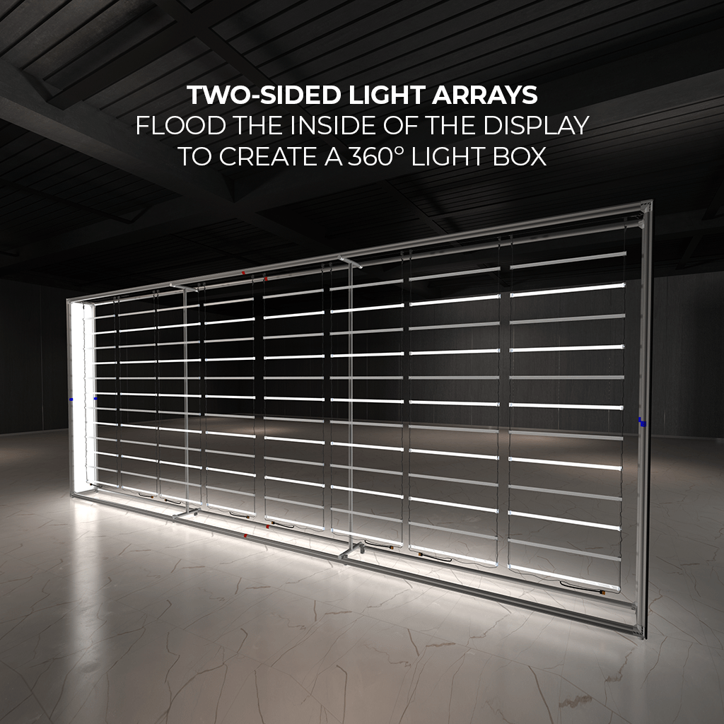 WaveLight® Casonara SEG Light Box Display - 20ft x 8ft - Blitz Sign & Displays