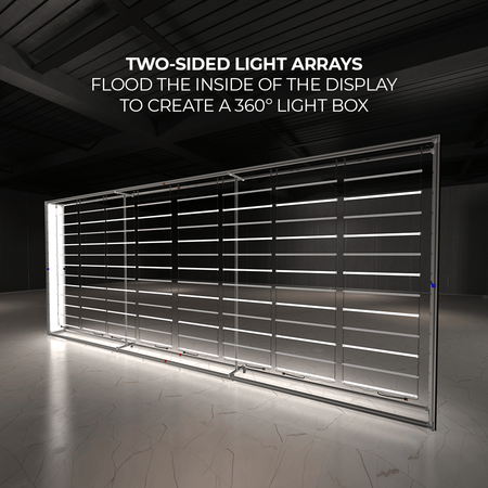 WaveLight® Casonara SEG Light Box Display - 20ft x 8ft - Blitz Sign & Displays