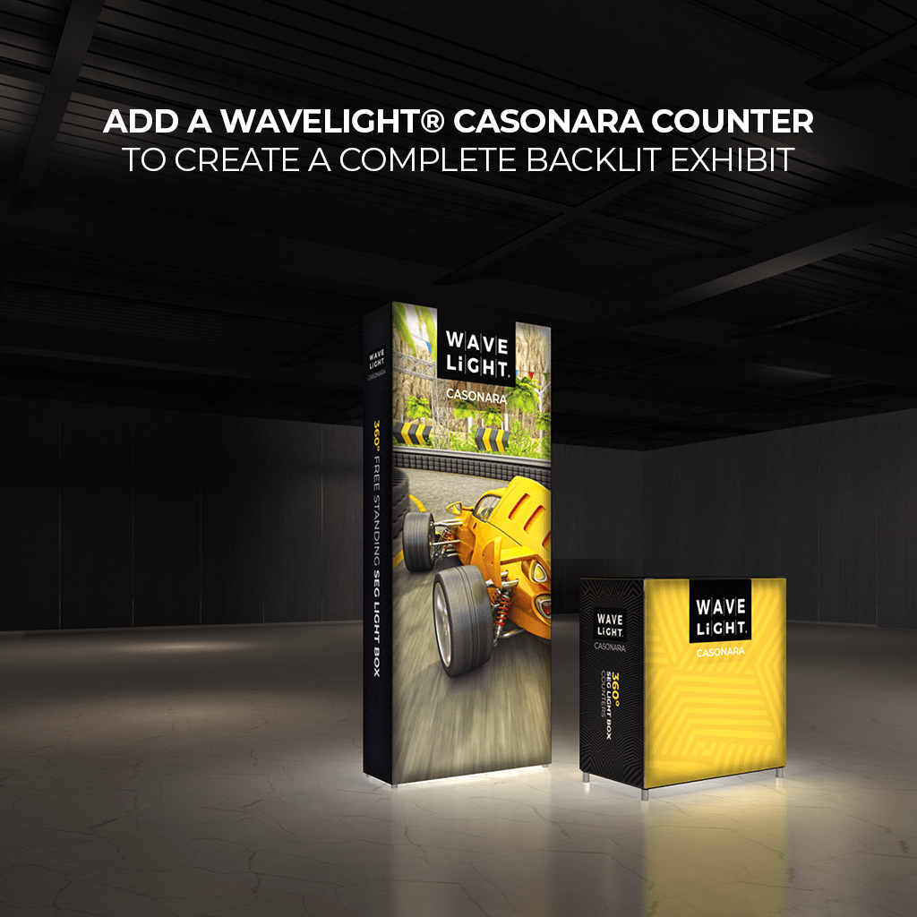 WaveLight® Casonara SEG Light Box Display - 3.5ft x 8ft - Blitz Sign & Displays