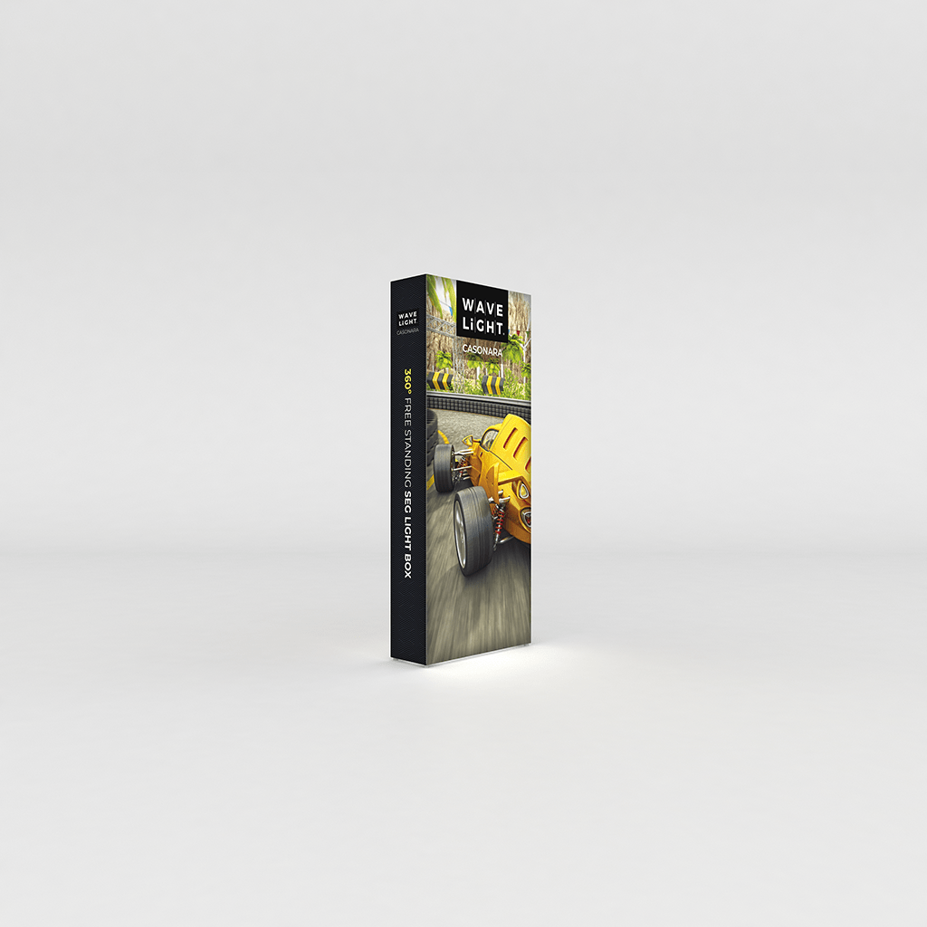 WaveLight® Casonara SEG Light Box Display - 3.5ft x 8ft - Blitz Sign & Displays