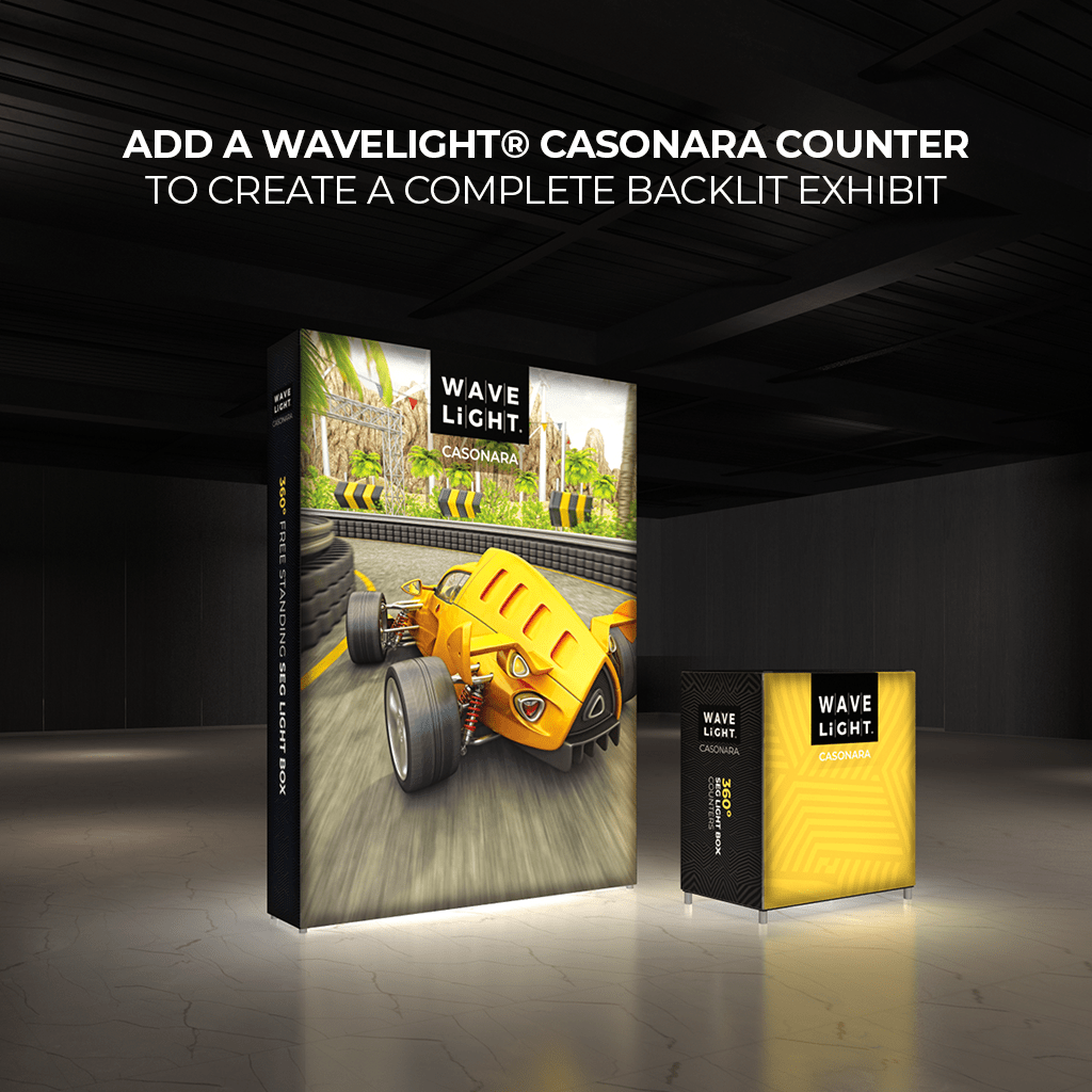 WaveLight® Casonara SEG Light Box Display - 6ft x 8ft - Blitz Sign & Displays