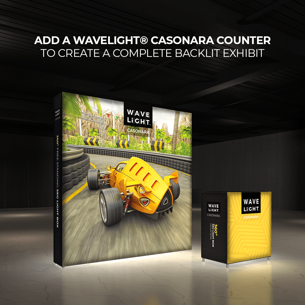 WaveLight® Casonara SEG Light Box Display - 8ft x 8ft - Blitz Sign & Displays