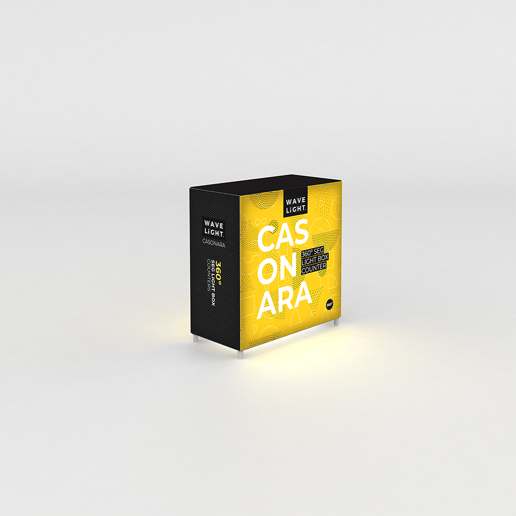 WaveLight® Casonara SEG Light Counter Display - 100M 3.5ftW - Blitz Sign & Displays
